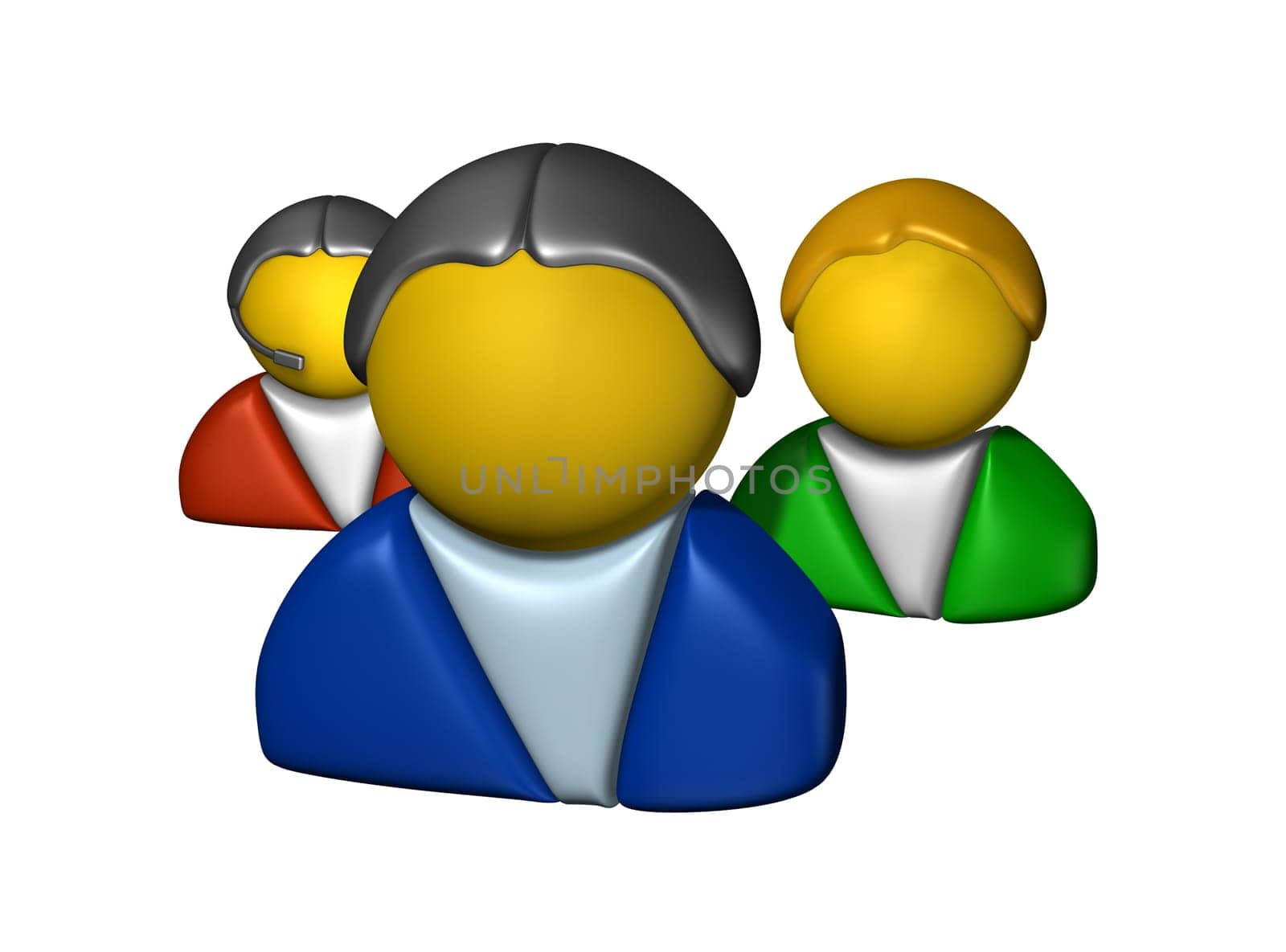 Member Icon showing abstract people in a comic style