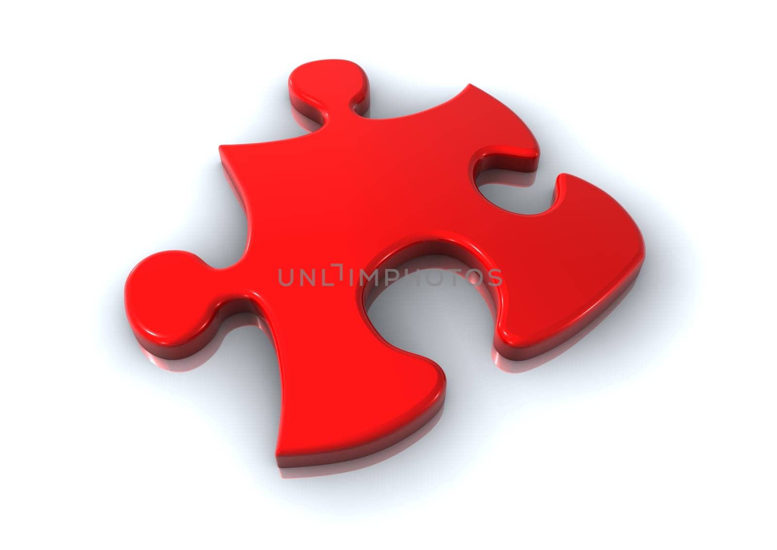 puzzle element on white background