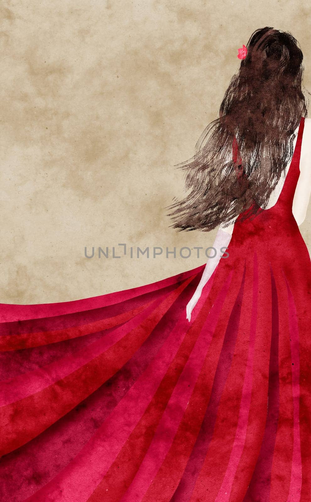 back, ball, beautiful, dance, dark, debutante, dress, female, flower, formal, girl, glove, hair, long, open, passion, proms, red, turned, wear, white, woman, young, youth