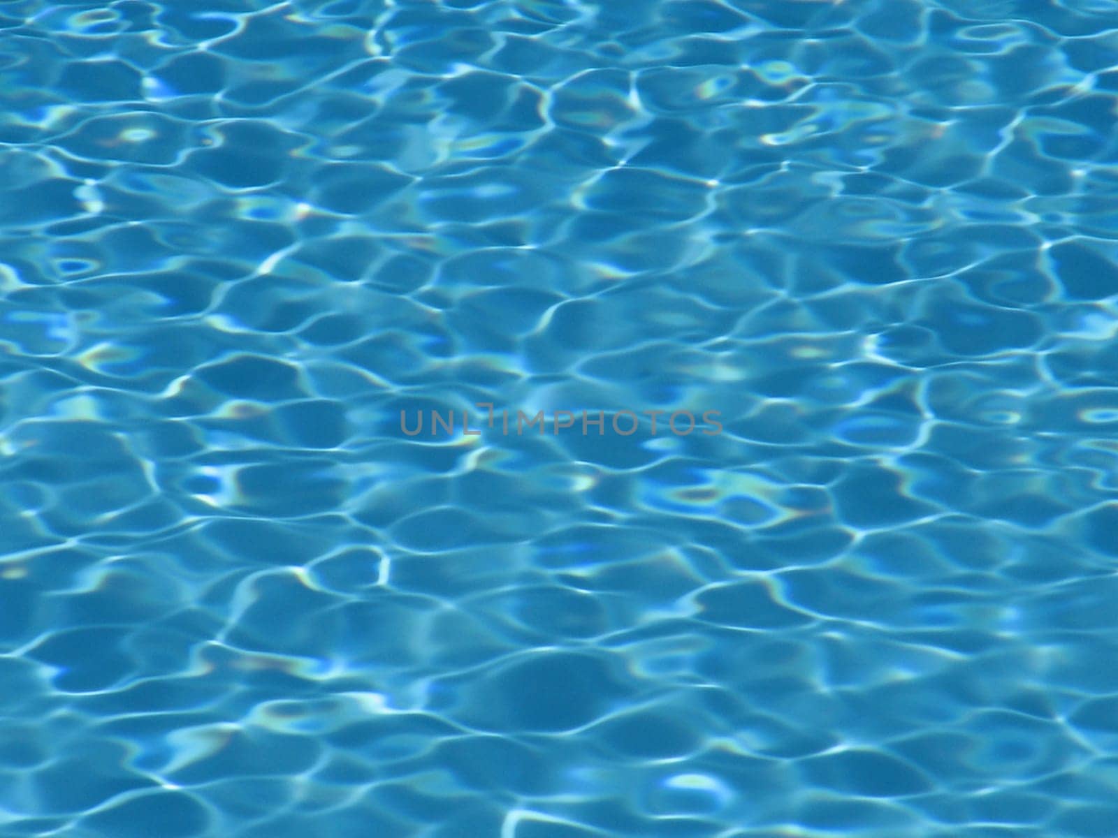 Ripples in swimming pool water.