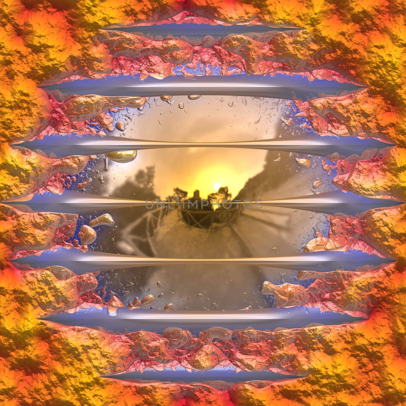 Background illustration of shiny golden surface