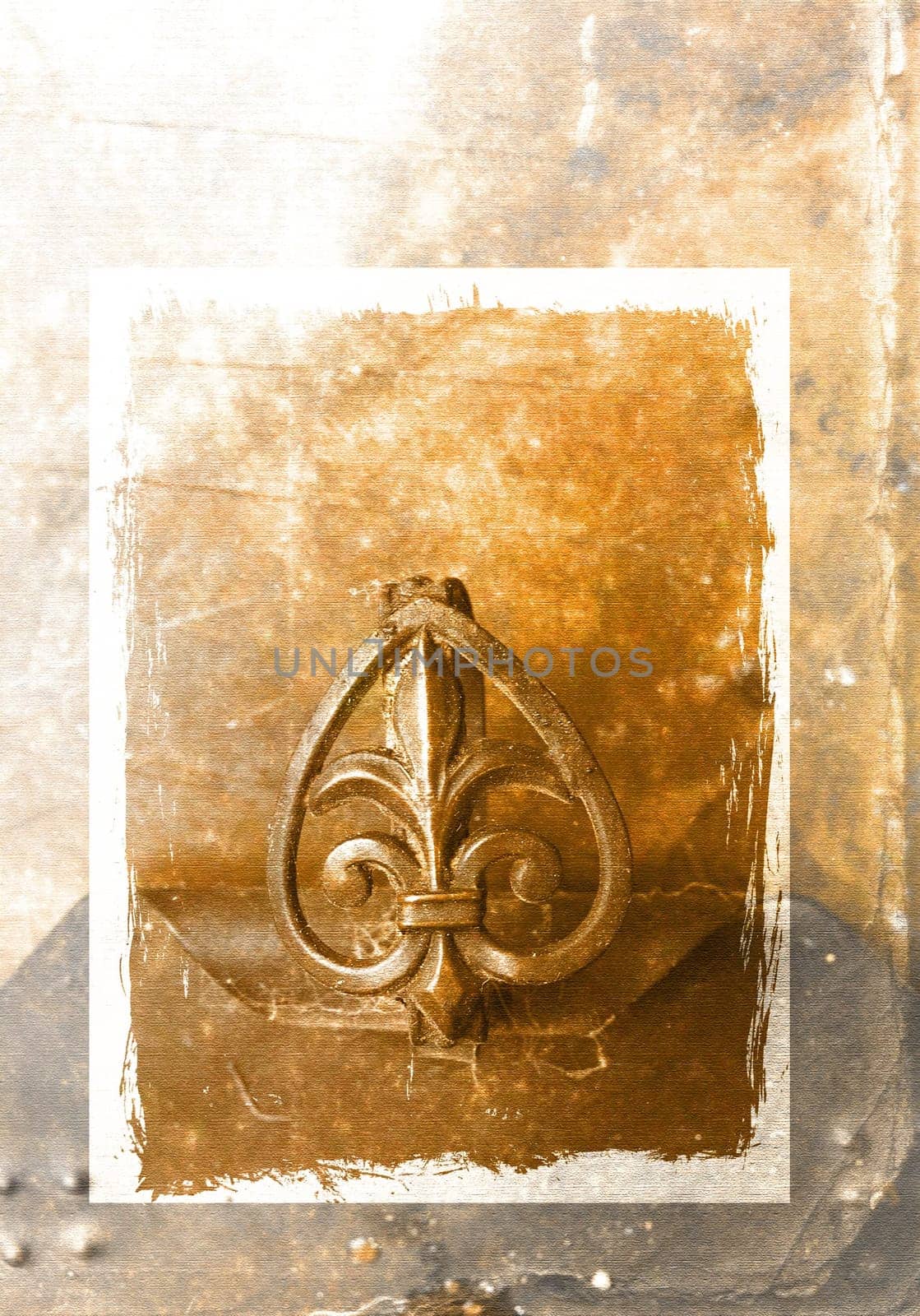 Abstract background with design elements over grunge texture