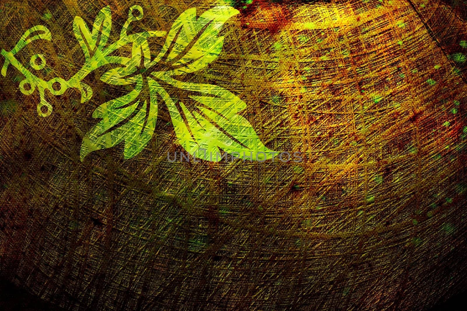 Abstract background and design elements over grunge texture