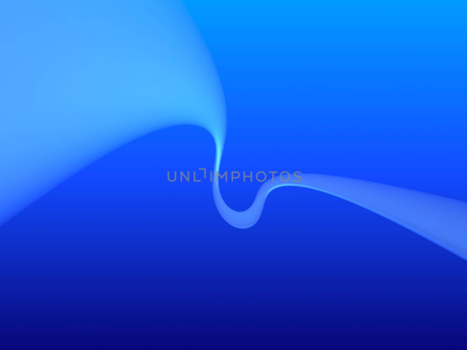 3d rendered illustration of an abstract blue flow