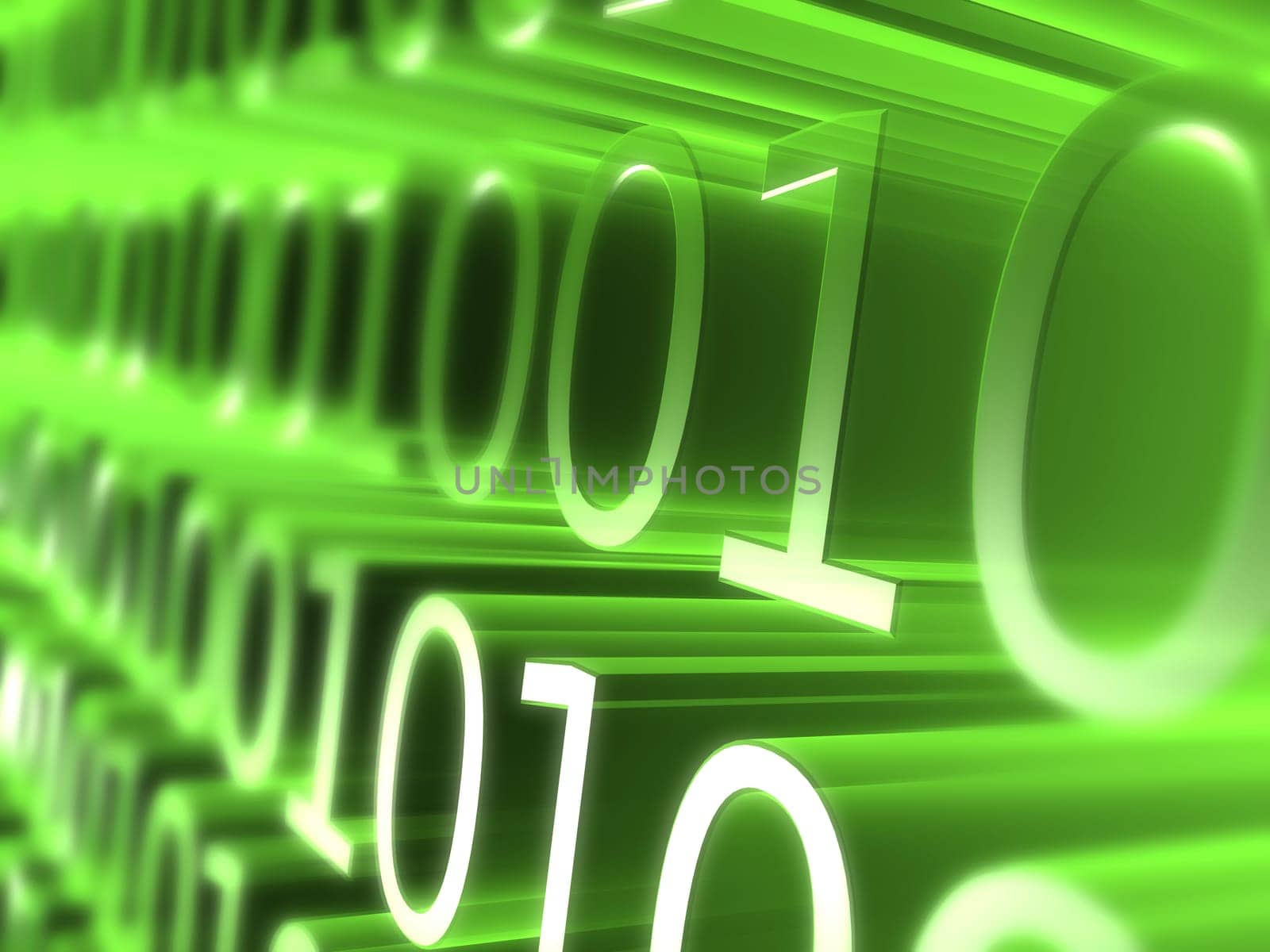 3d rendered illustration of digital numbers