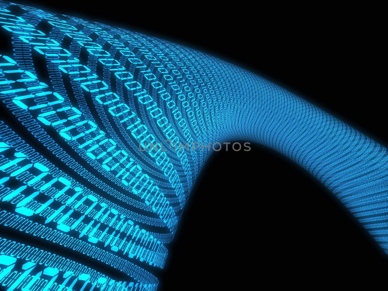 3d rendered illustration of a binary world