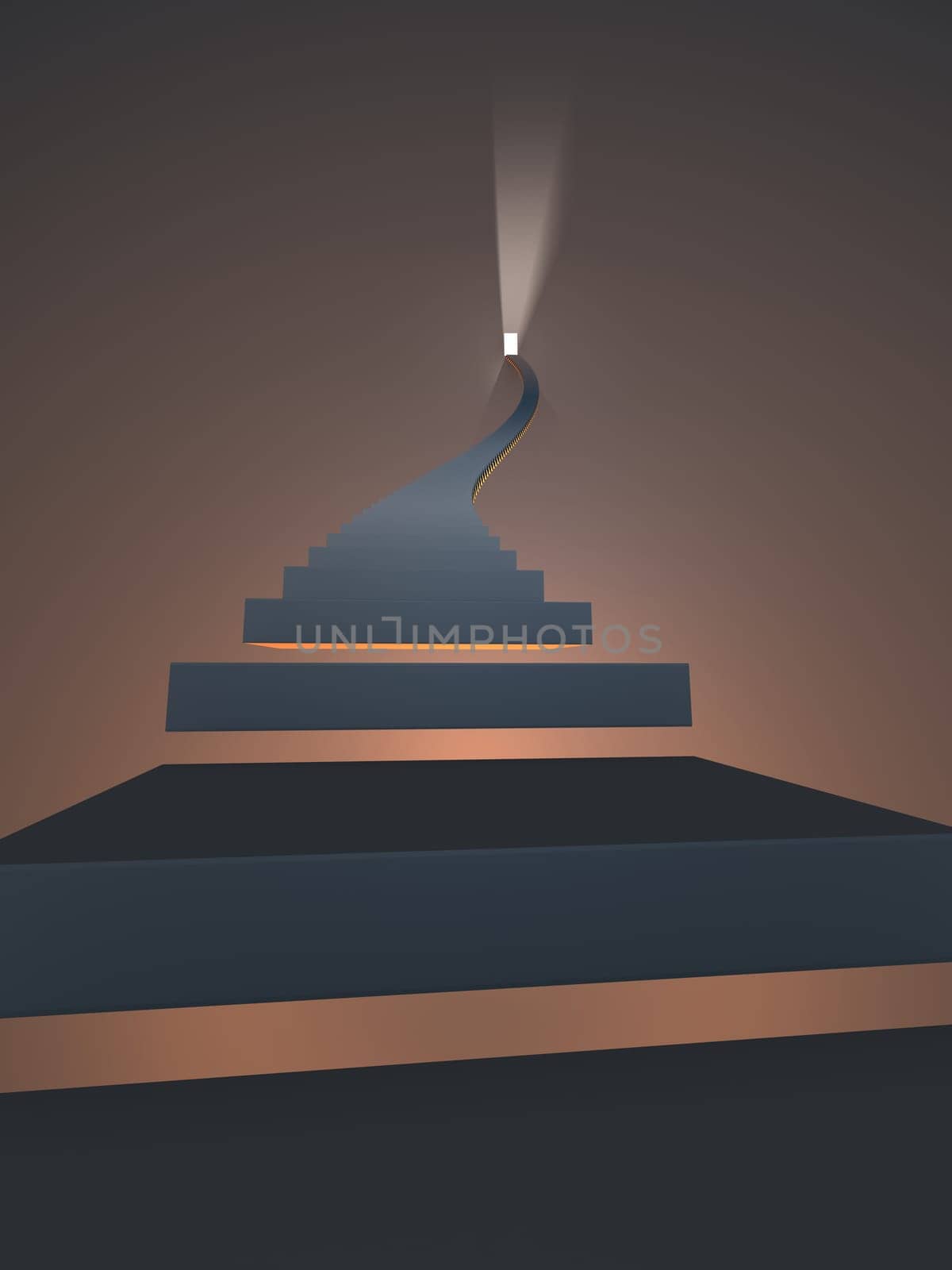 3d rendered illustration of a stair