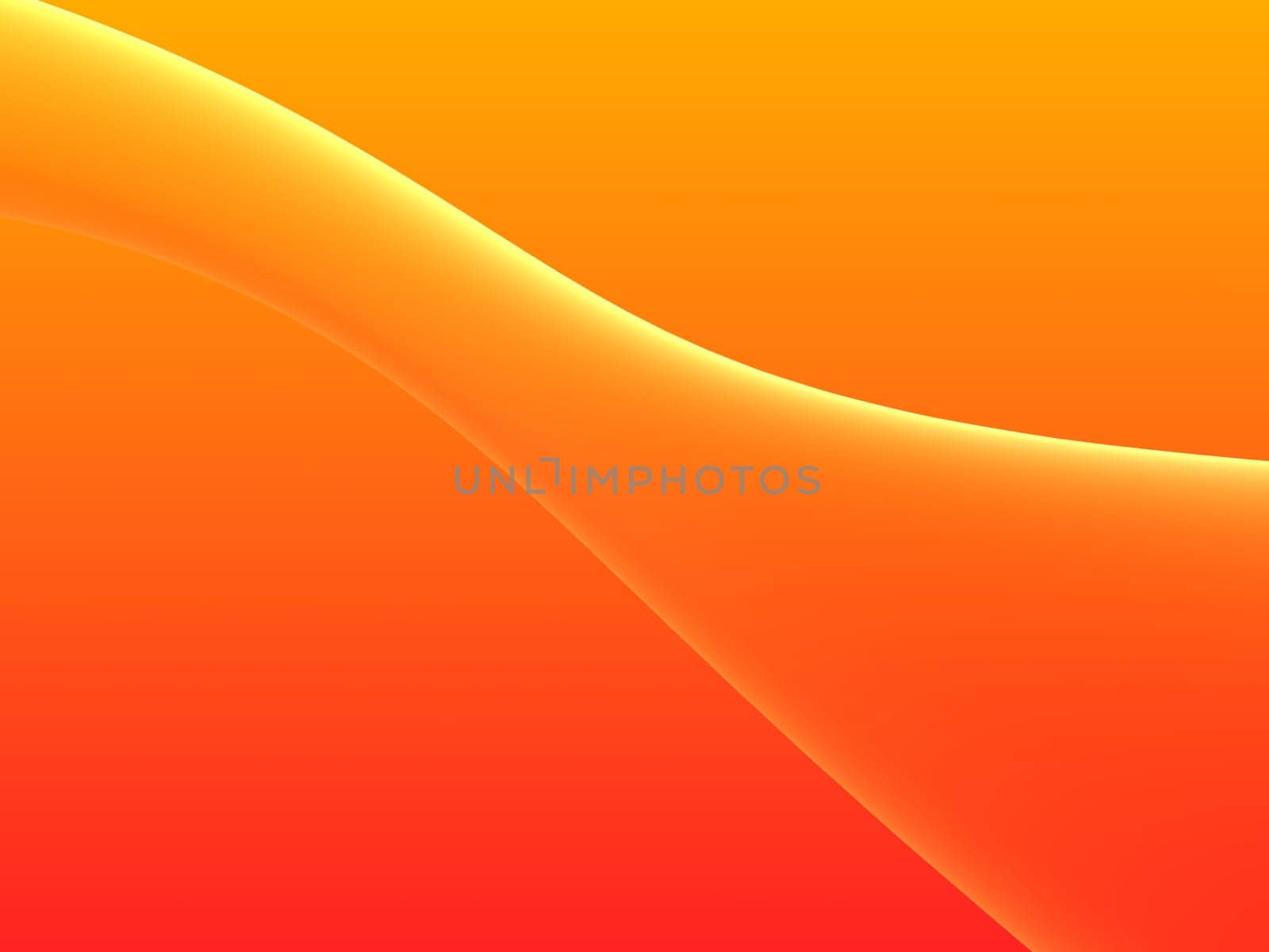 3d rendered illustration of an abstract orange background