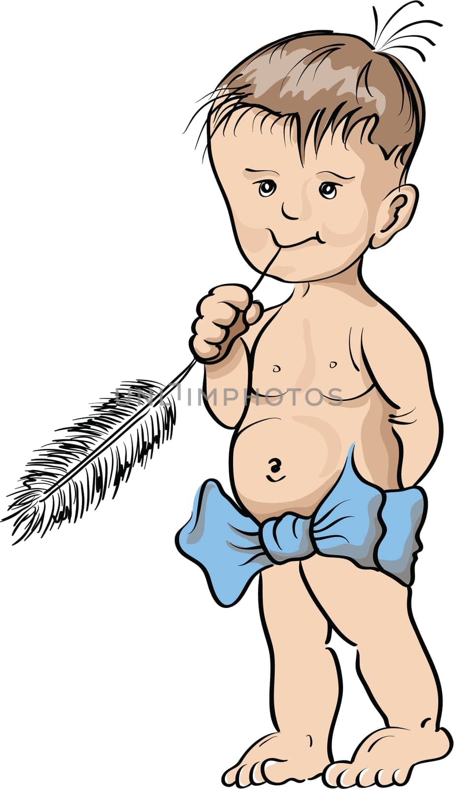 Illustration of cute boy