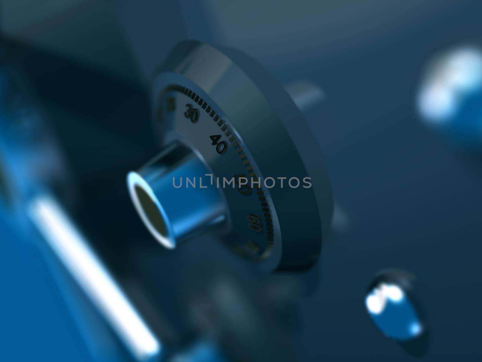 3d rendered illustration from a part of a bank vault