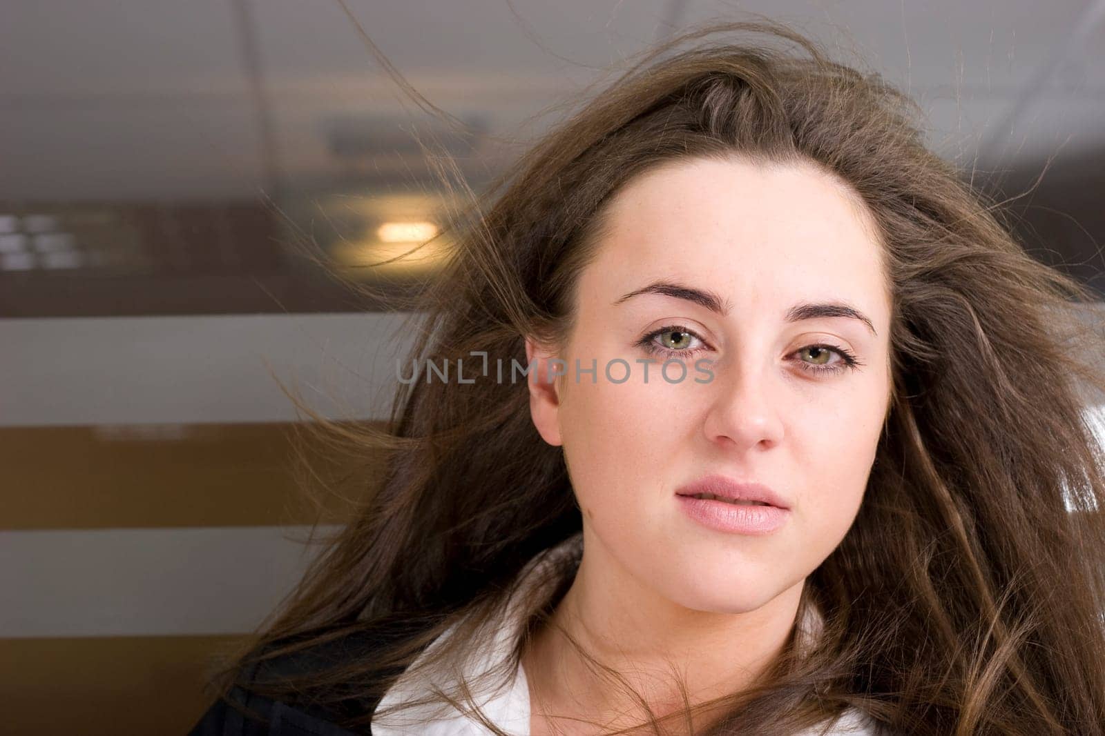 Feirndly, beautiful young woman's portrait