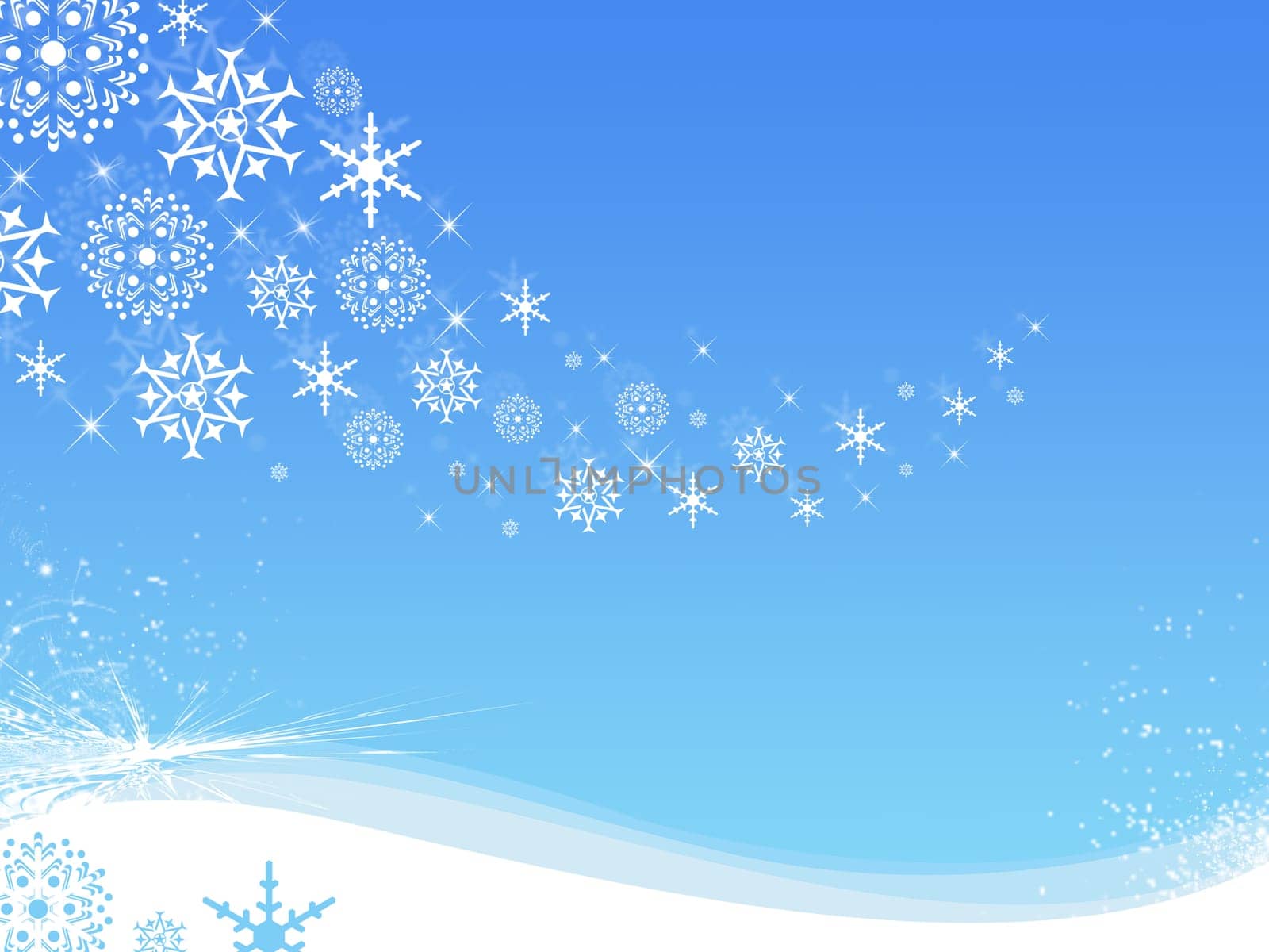 Illustration of snowflakes