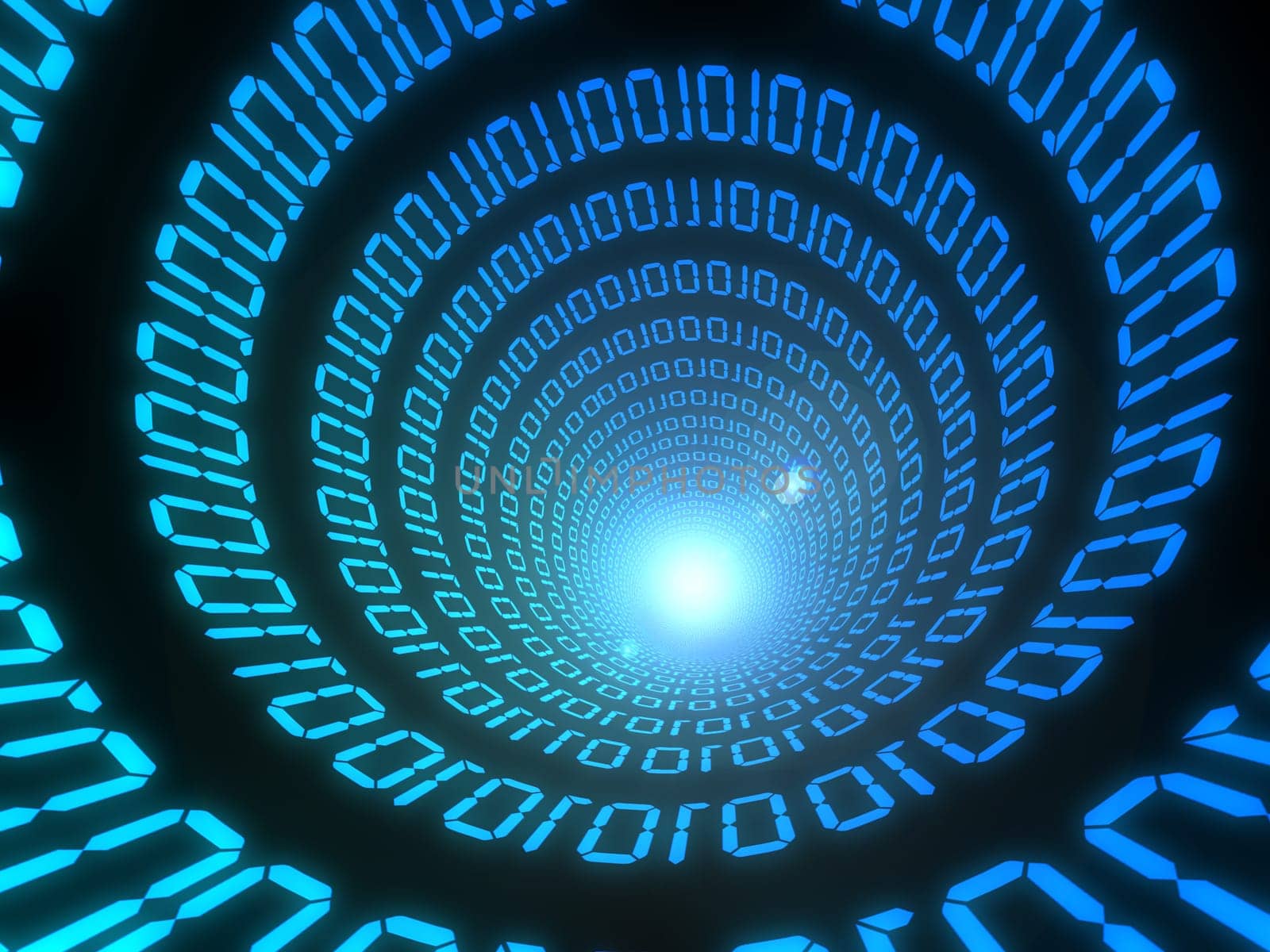 3d rendered illustration of a digital stream