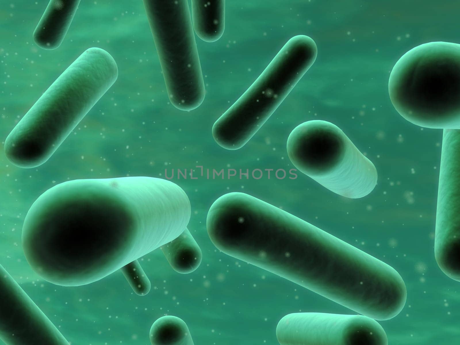 3d rendered close up of bacteria