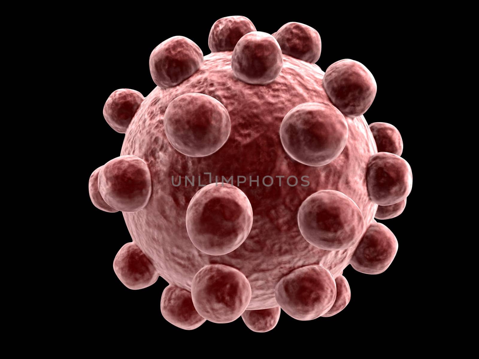 3d rendered illustration of an isolated virus