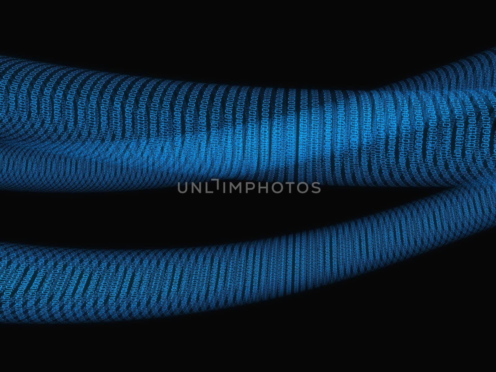 3d rendered illustration of a digital stream