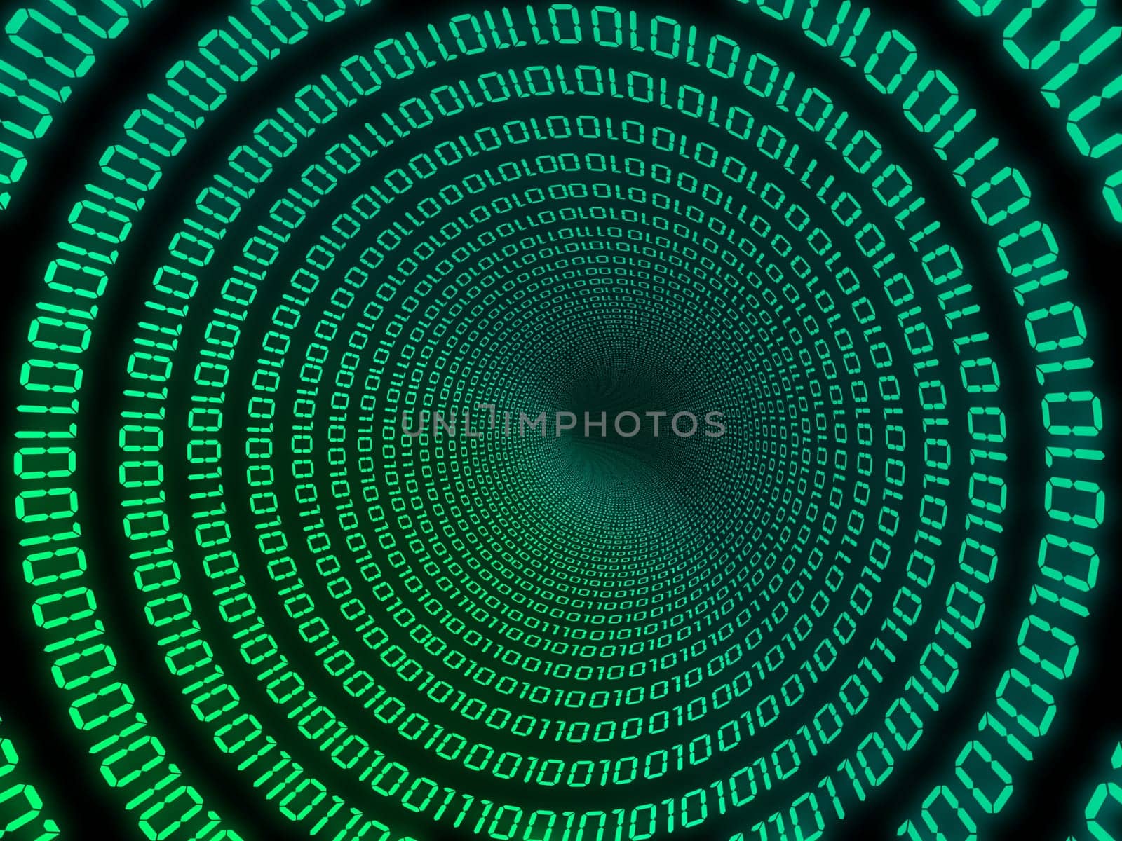 3d rendered illustration of a binary code