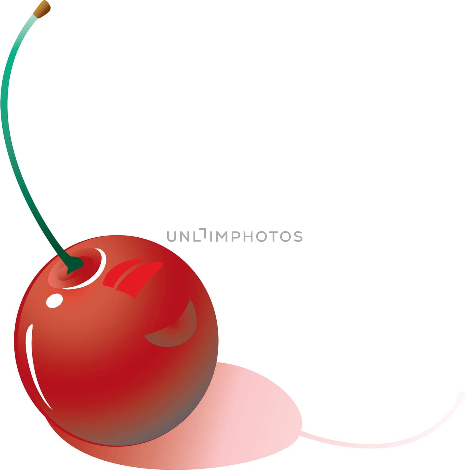 Illustration of red cherrys