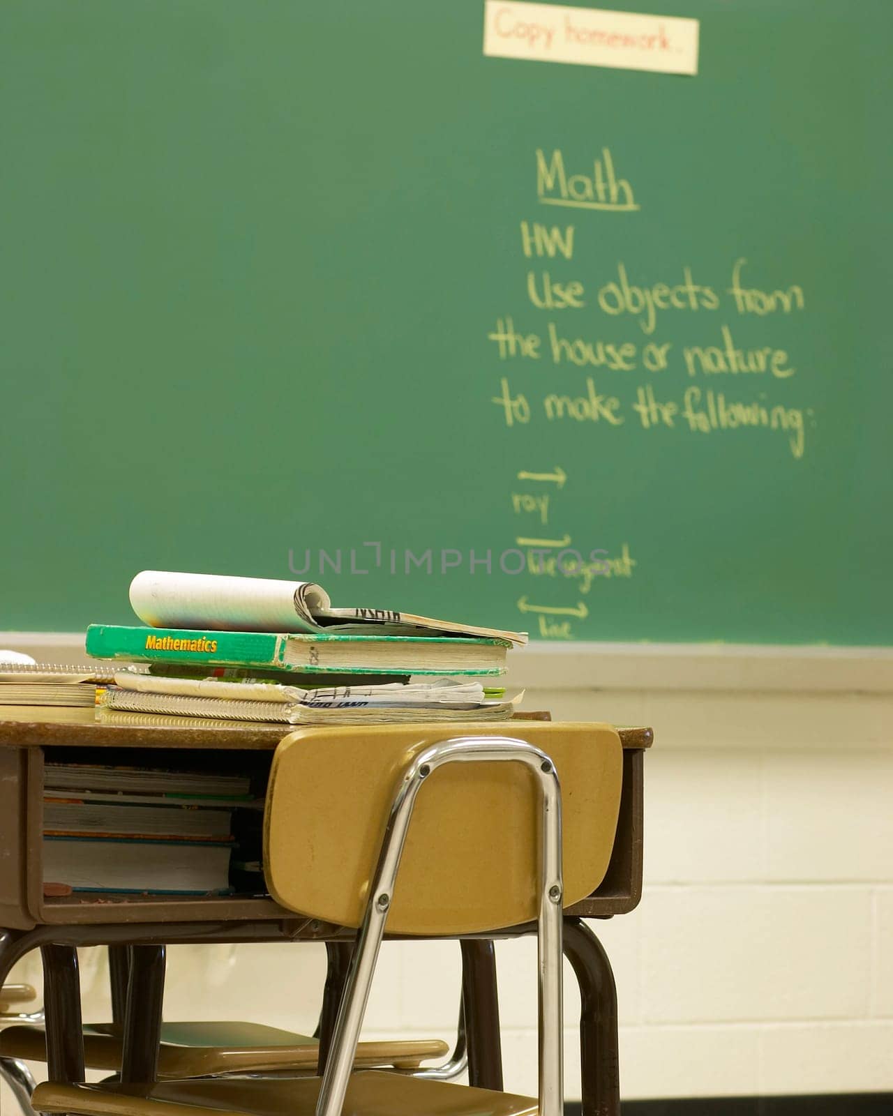 scene inside a school classroom