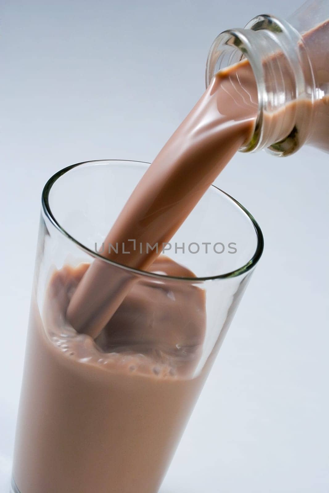 Pouring milk