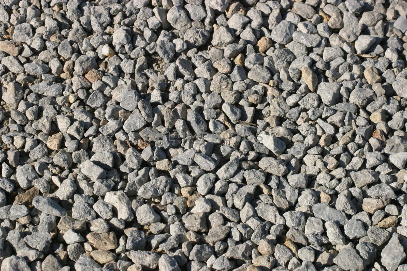 Closeup of a gravel bed