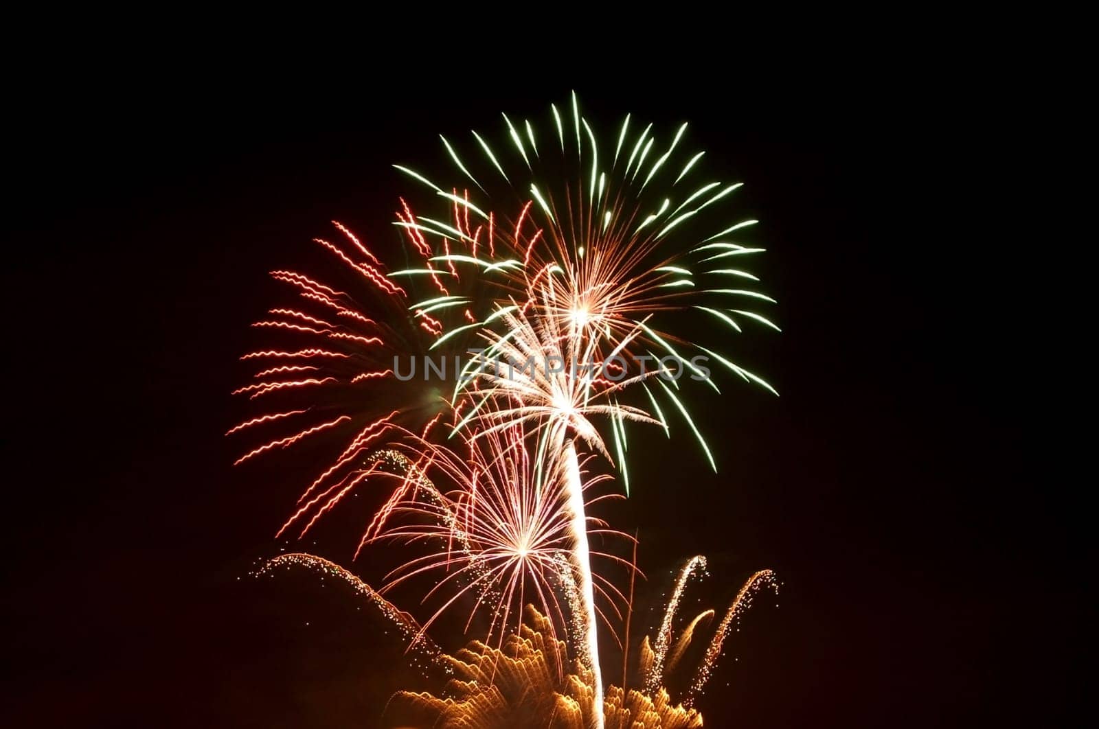 fireworks black background