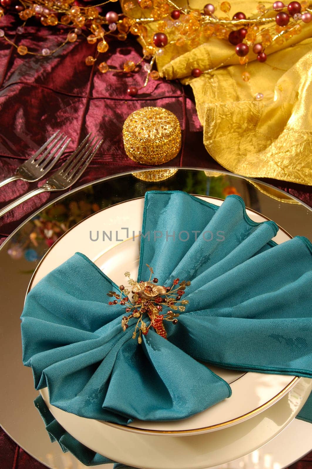a beautiful table stting