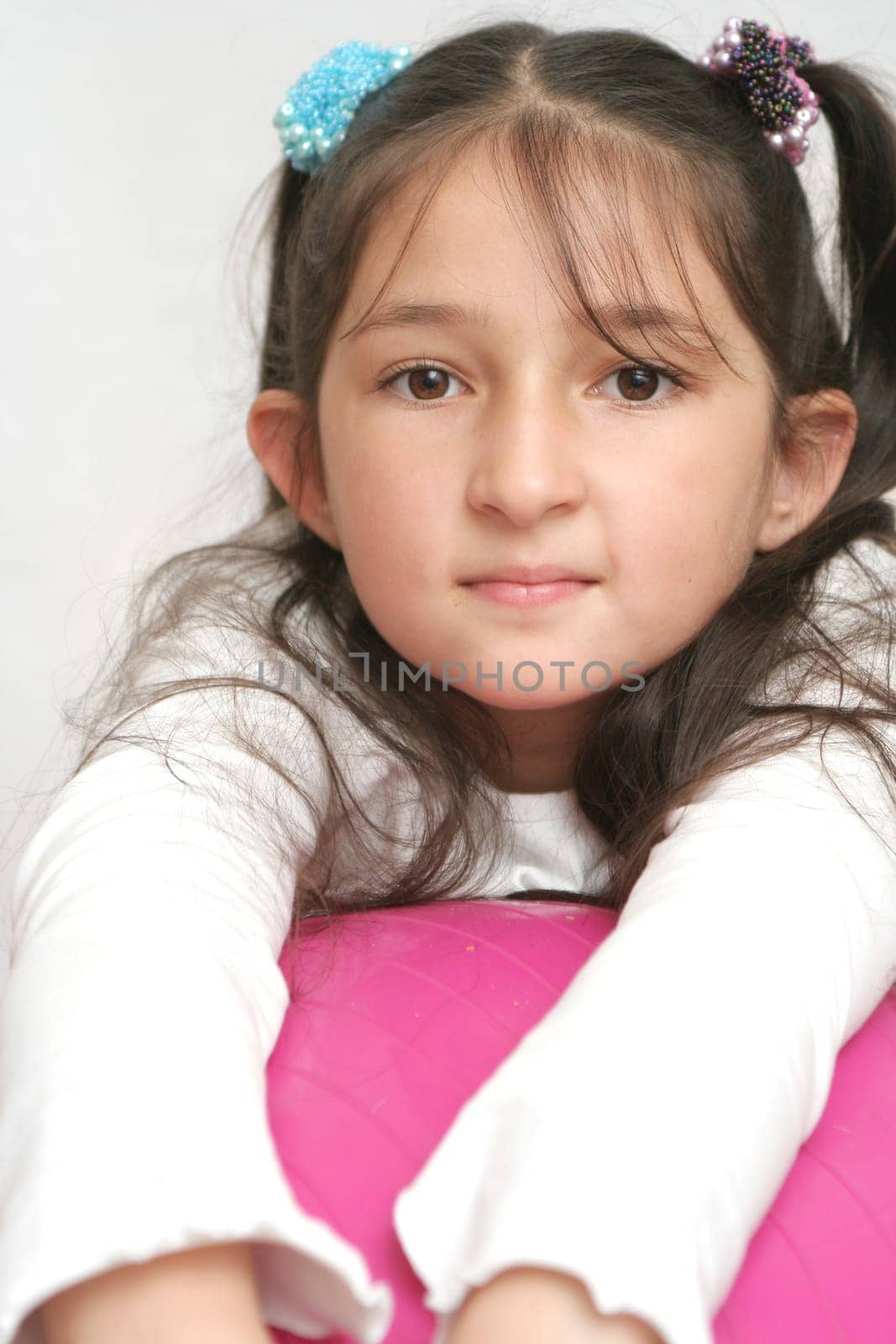 Sight of the nice girl with long black hair