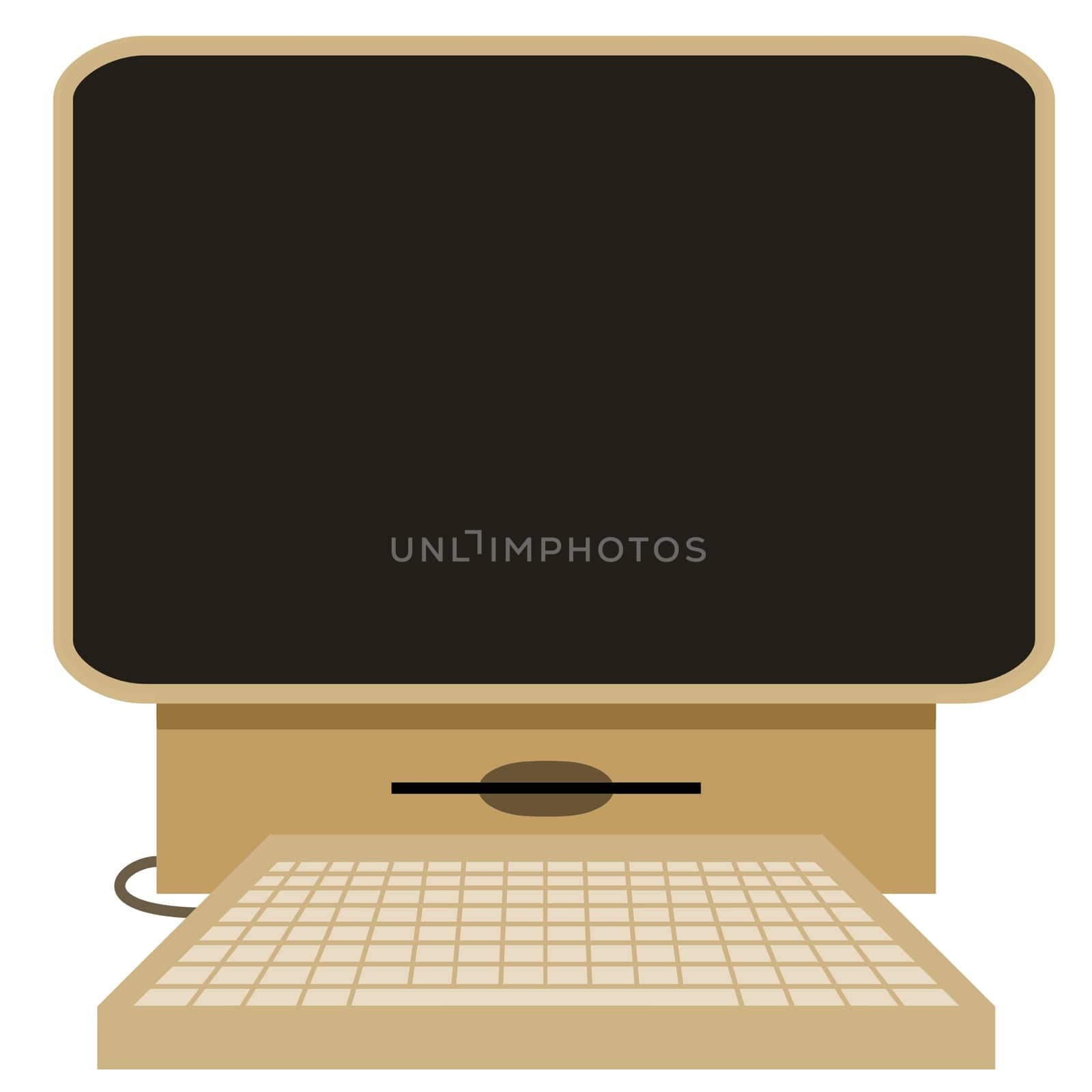 illustration of a retro computer