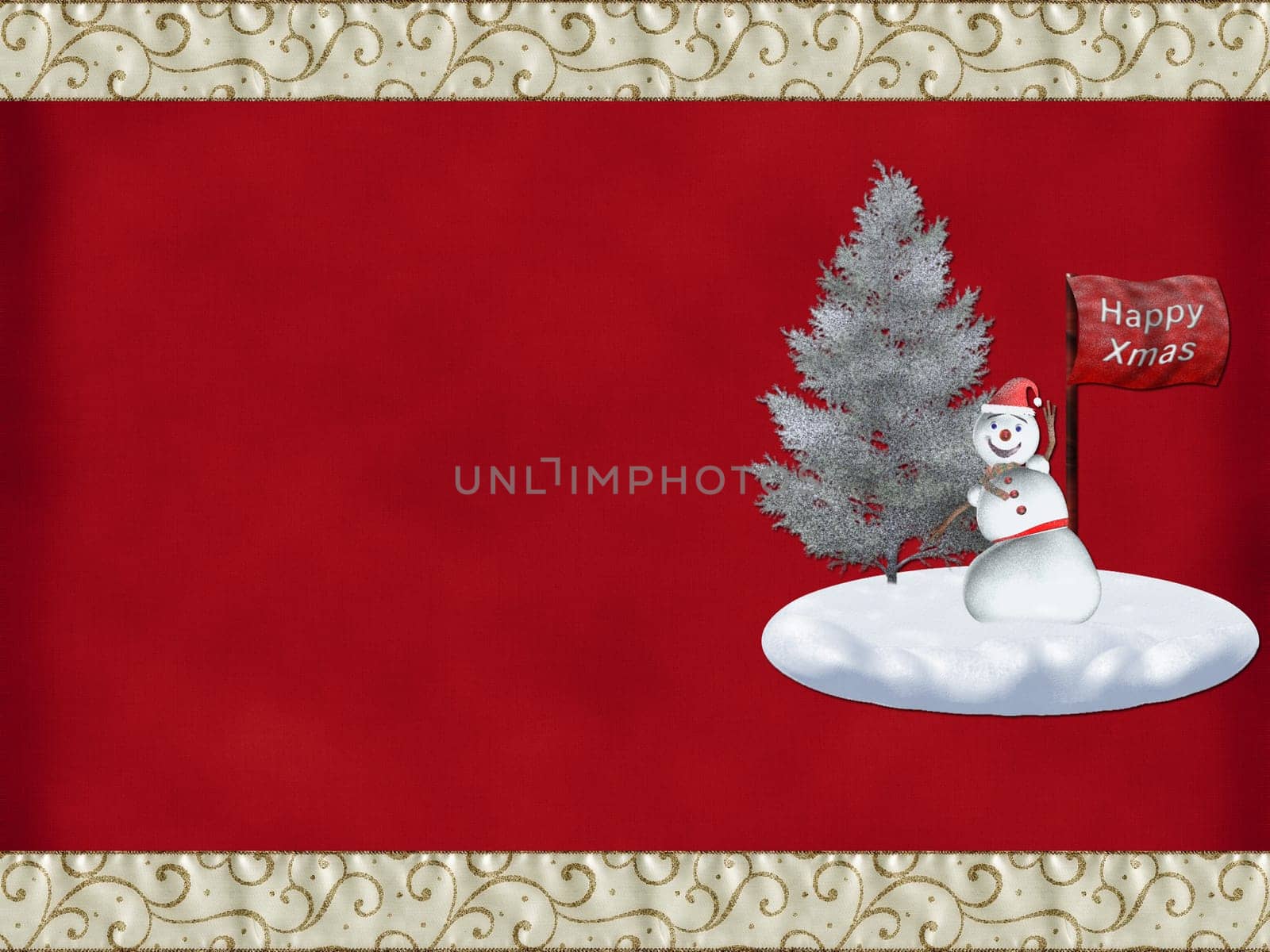 Illustration of an Christmas Greeting Card