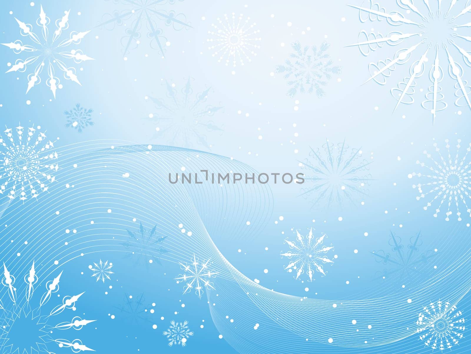 Decorative winter abstract background