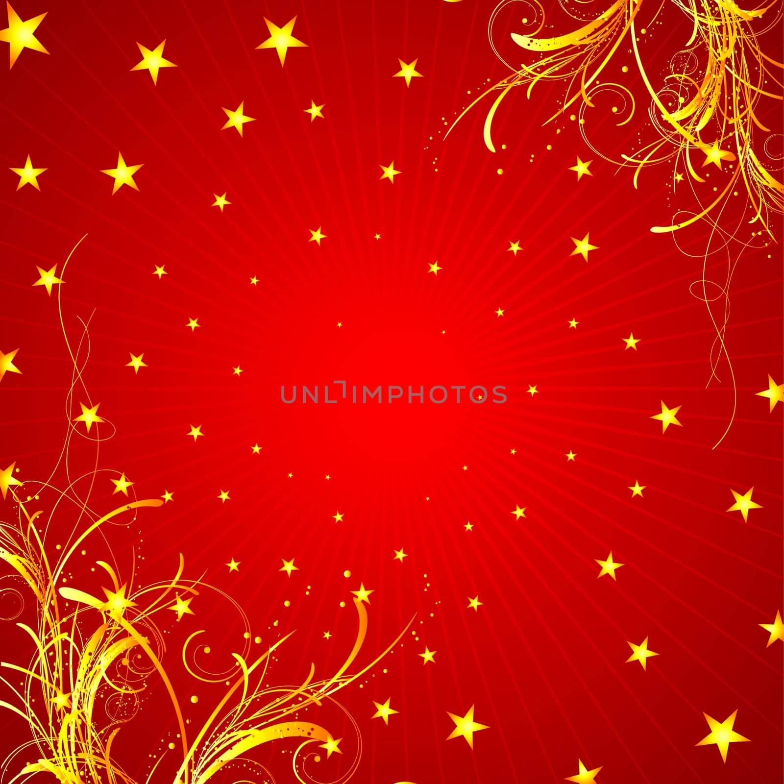 Decorative starry background