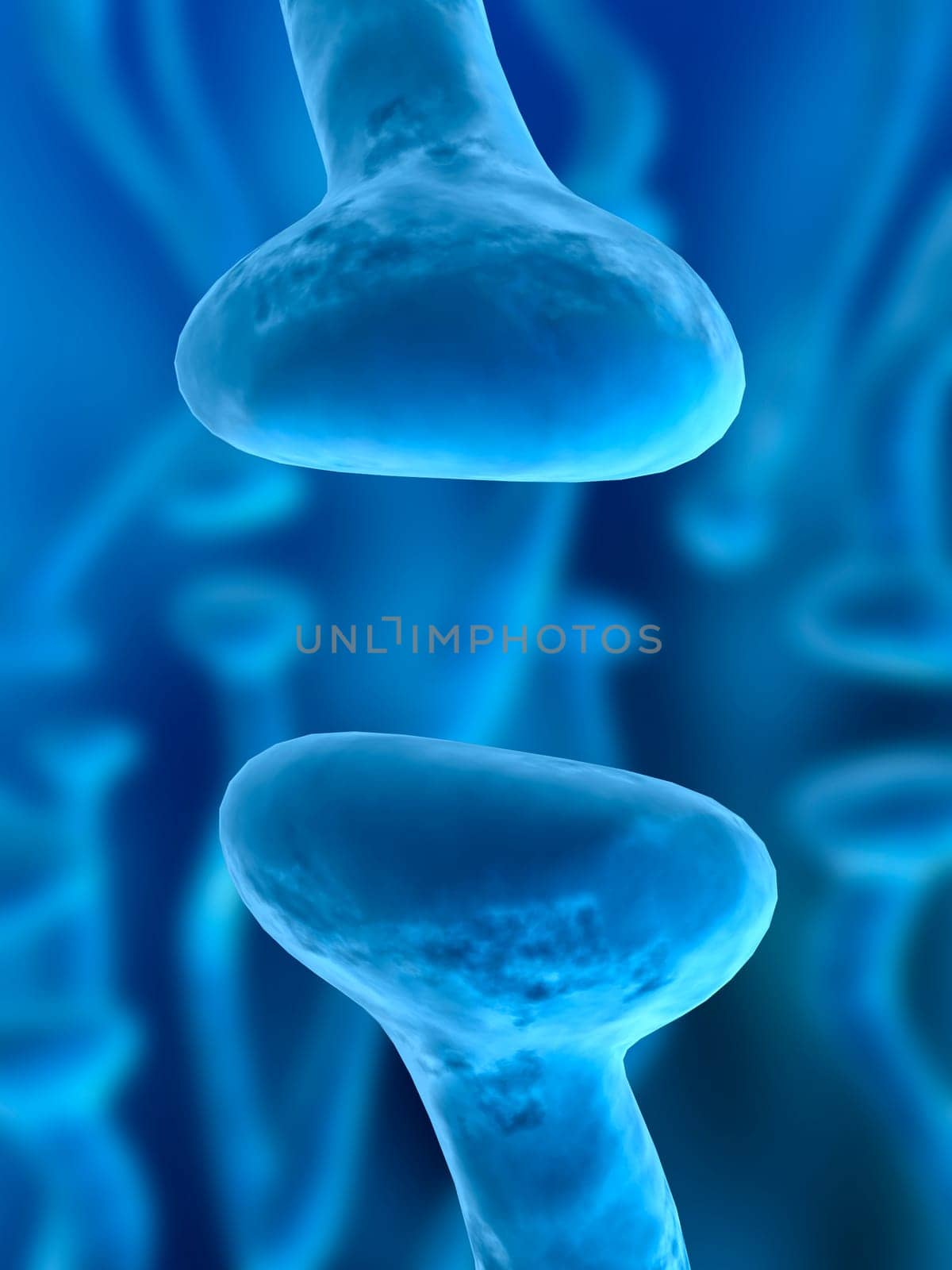 3d rendered close up of an inactive receptor
