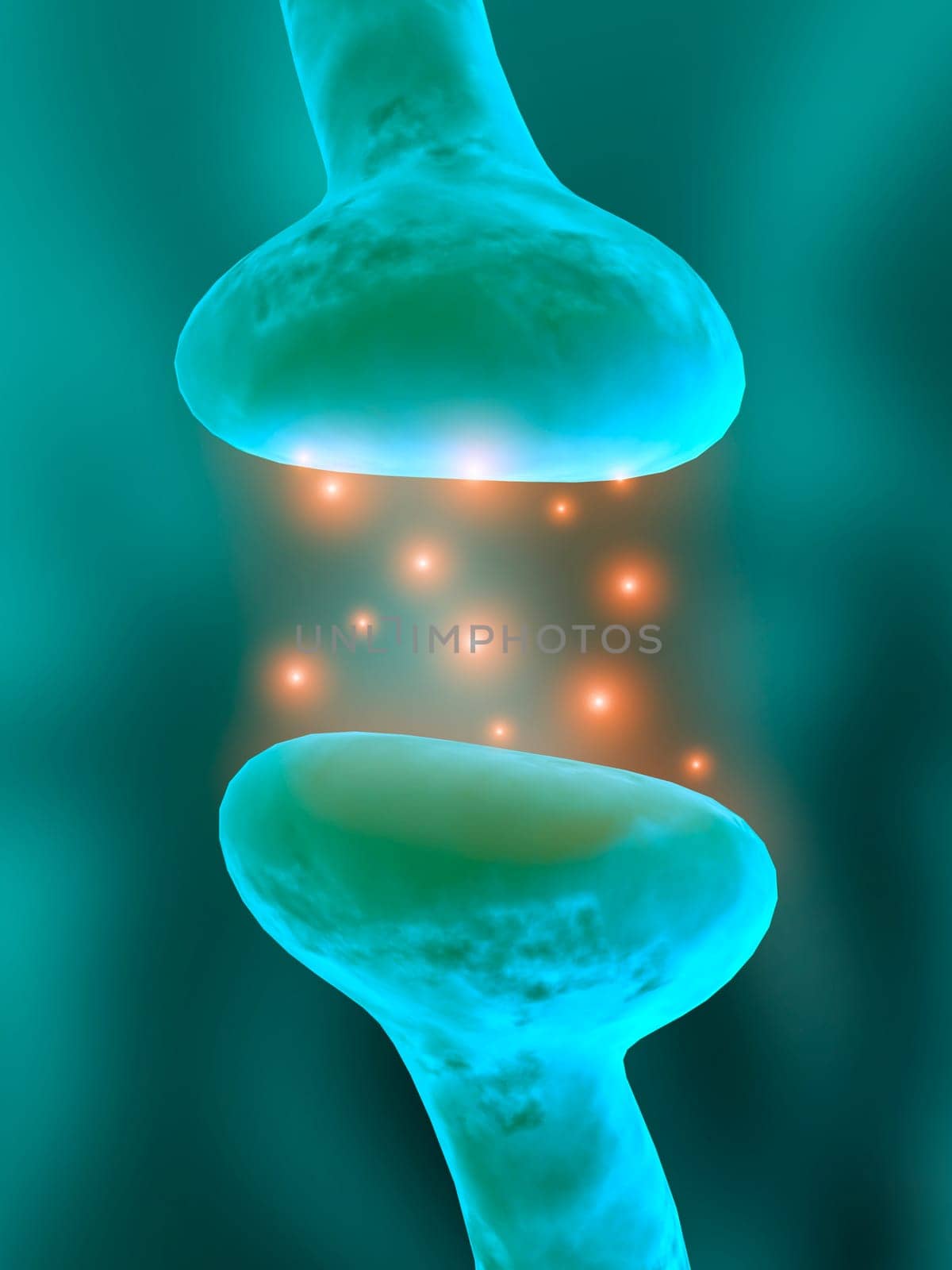 3d rendered anatomy illustration of an active receptor