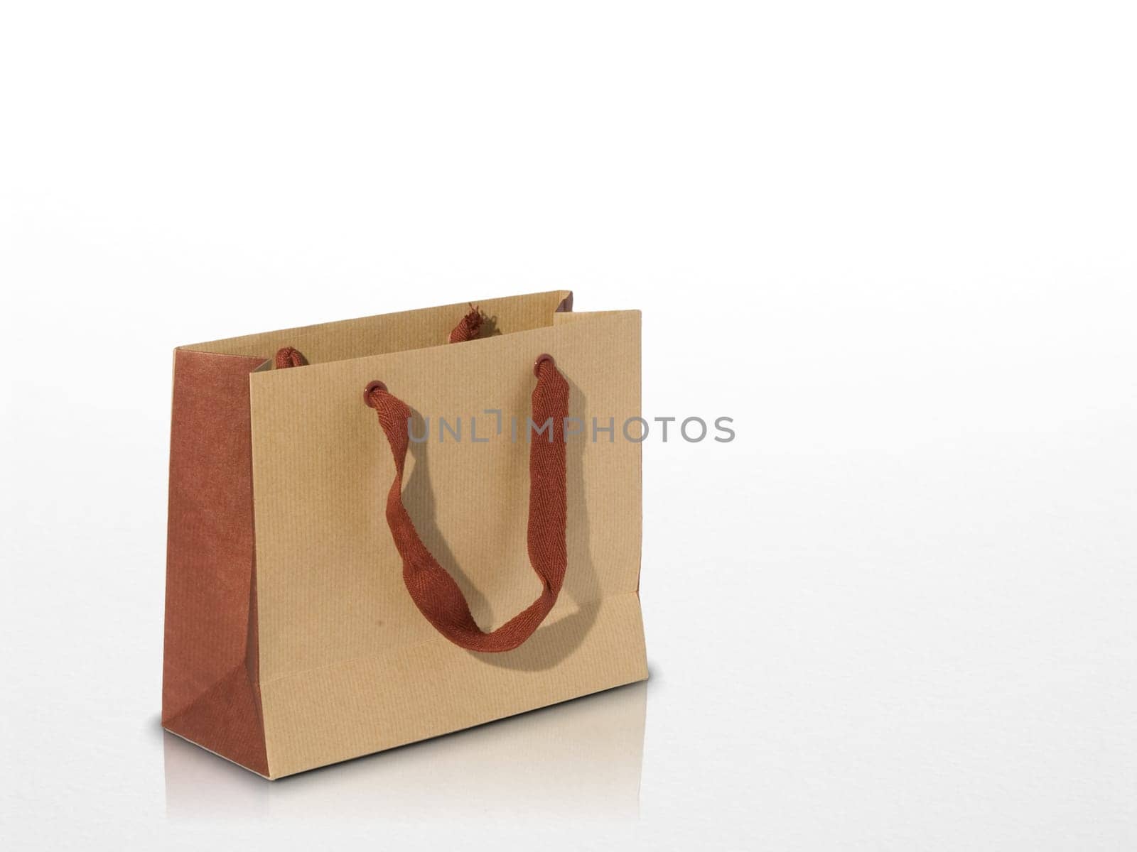 two ecological shopping bag on a white grey background one is blurred
