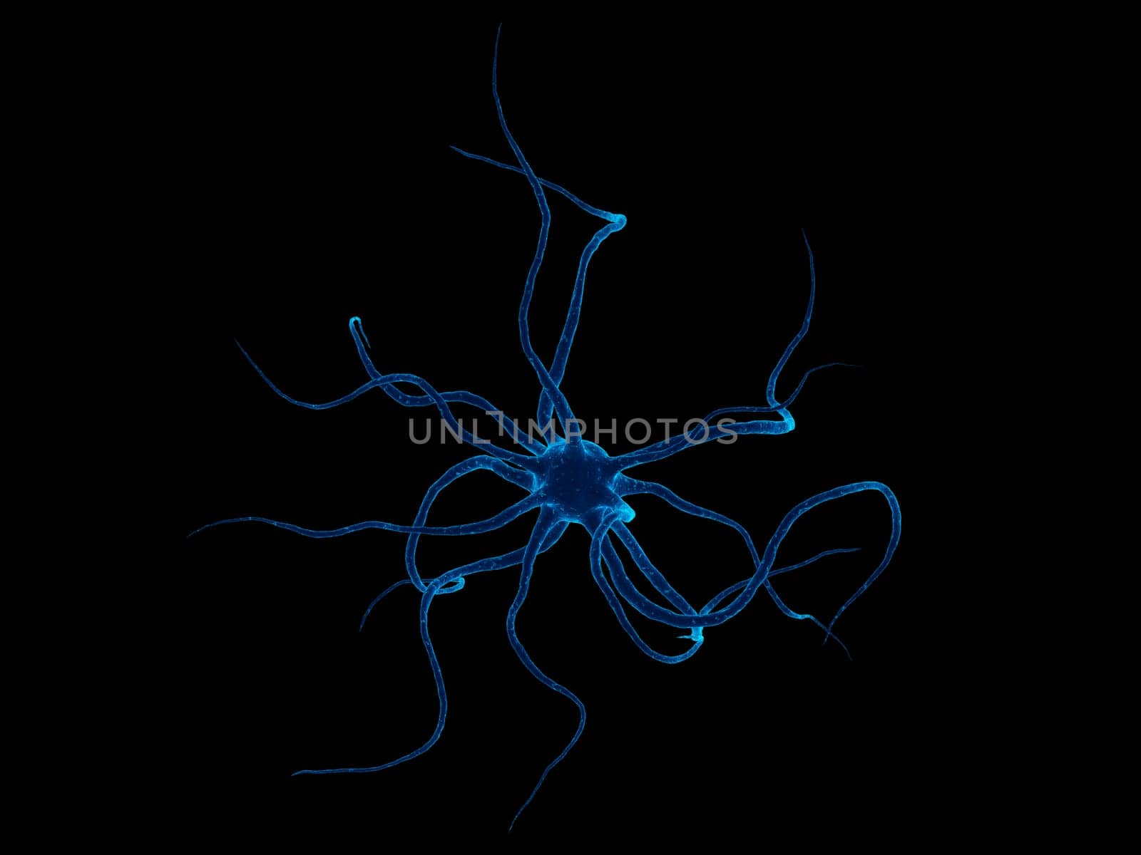 3d rendered close up of an axon