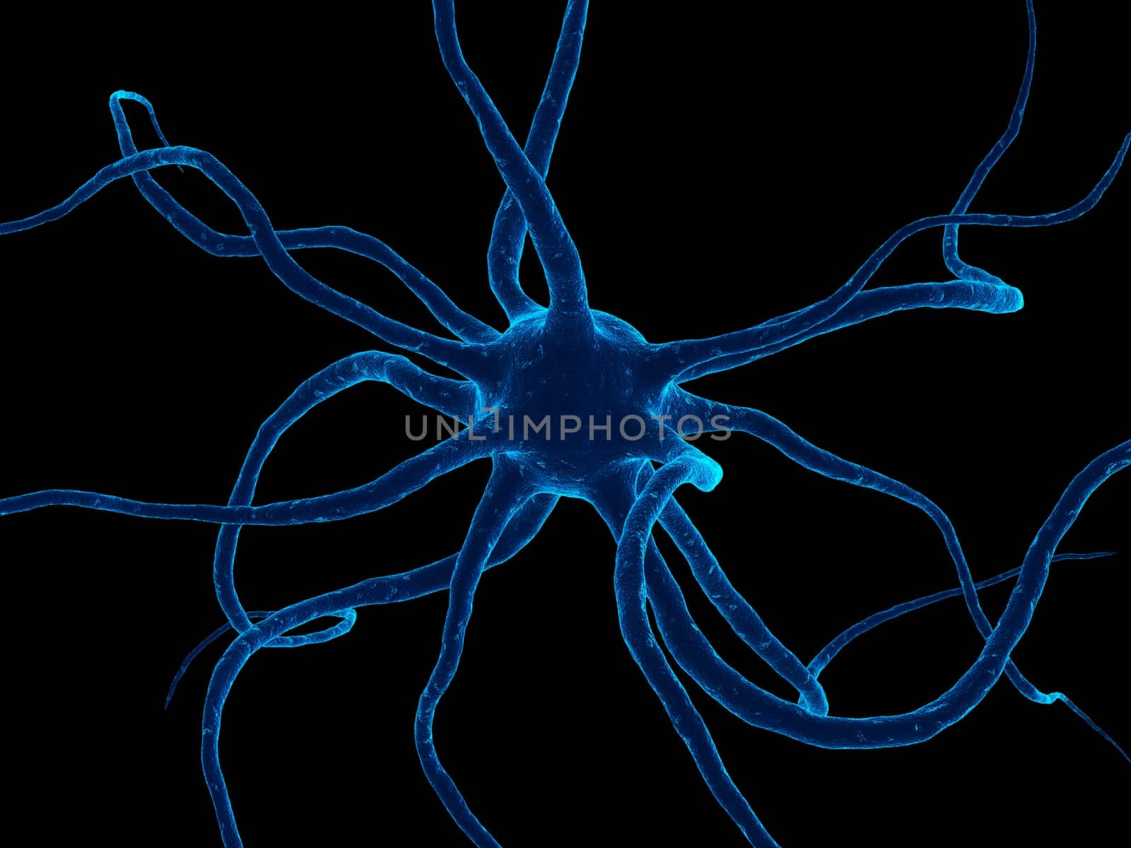 3d rendered close up of an axon