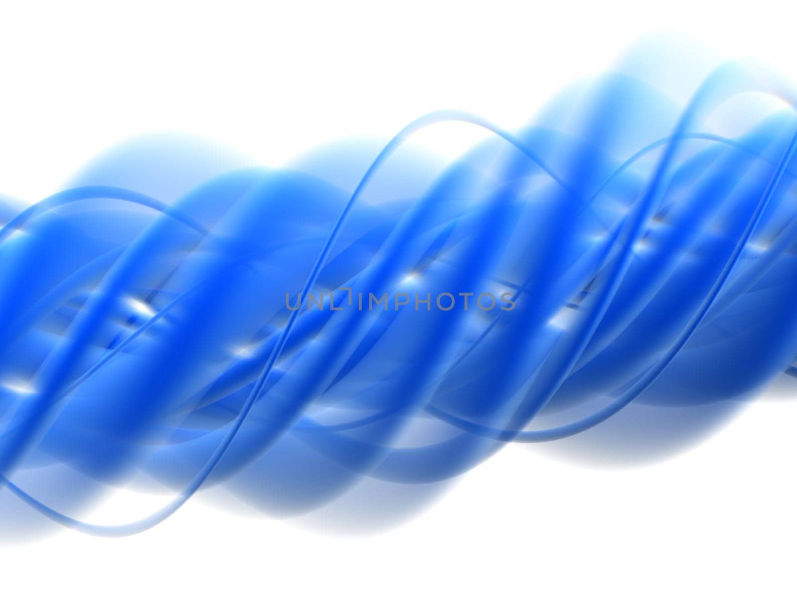 3d rendered illustration of an abstract blue background