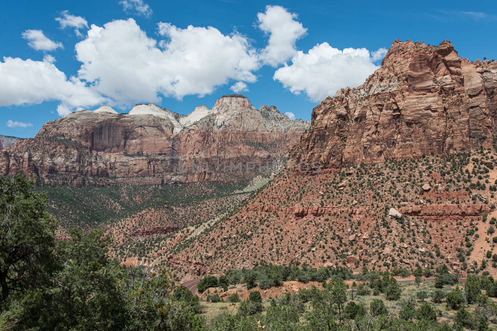 Great Zion Expanse towers in red