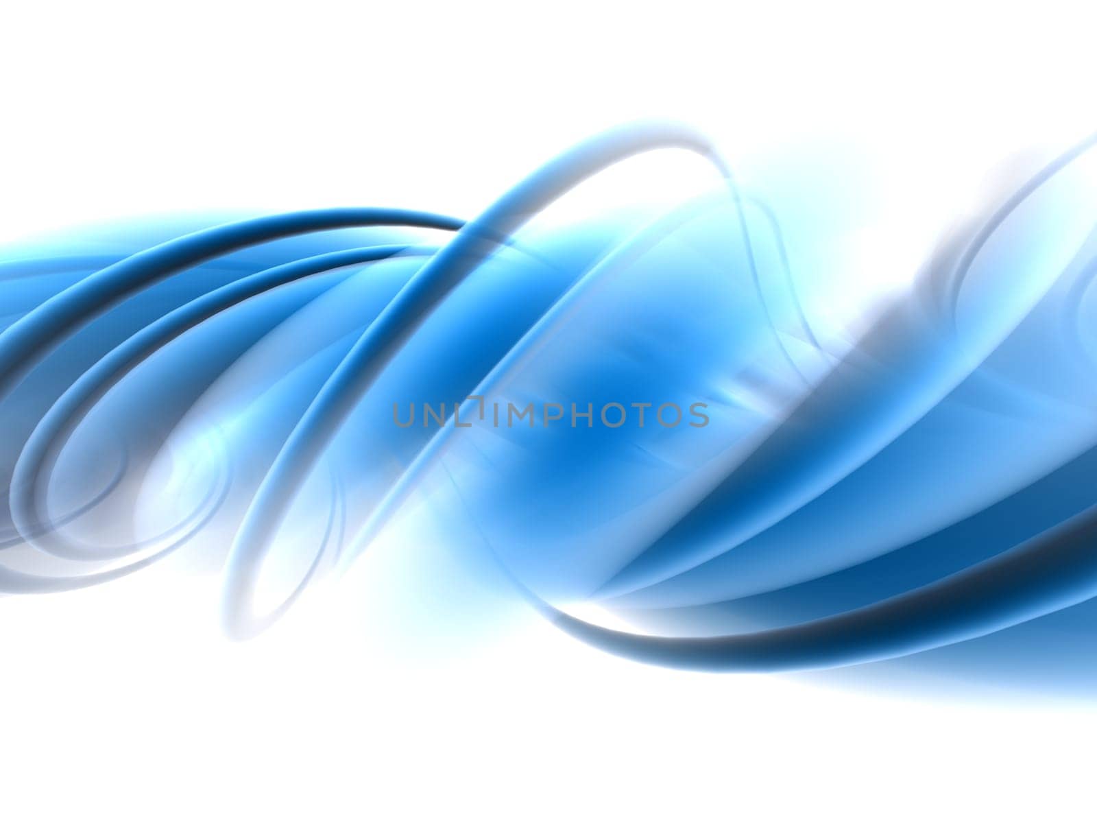 3d rendered illustration of an abstract blue background