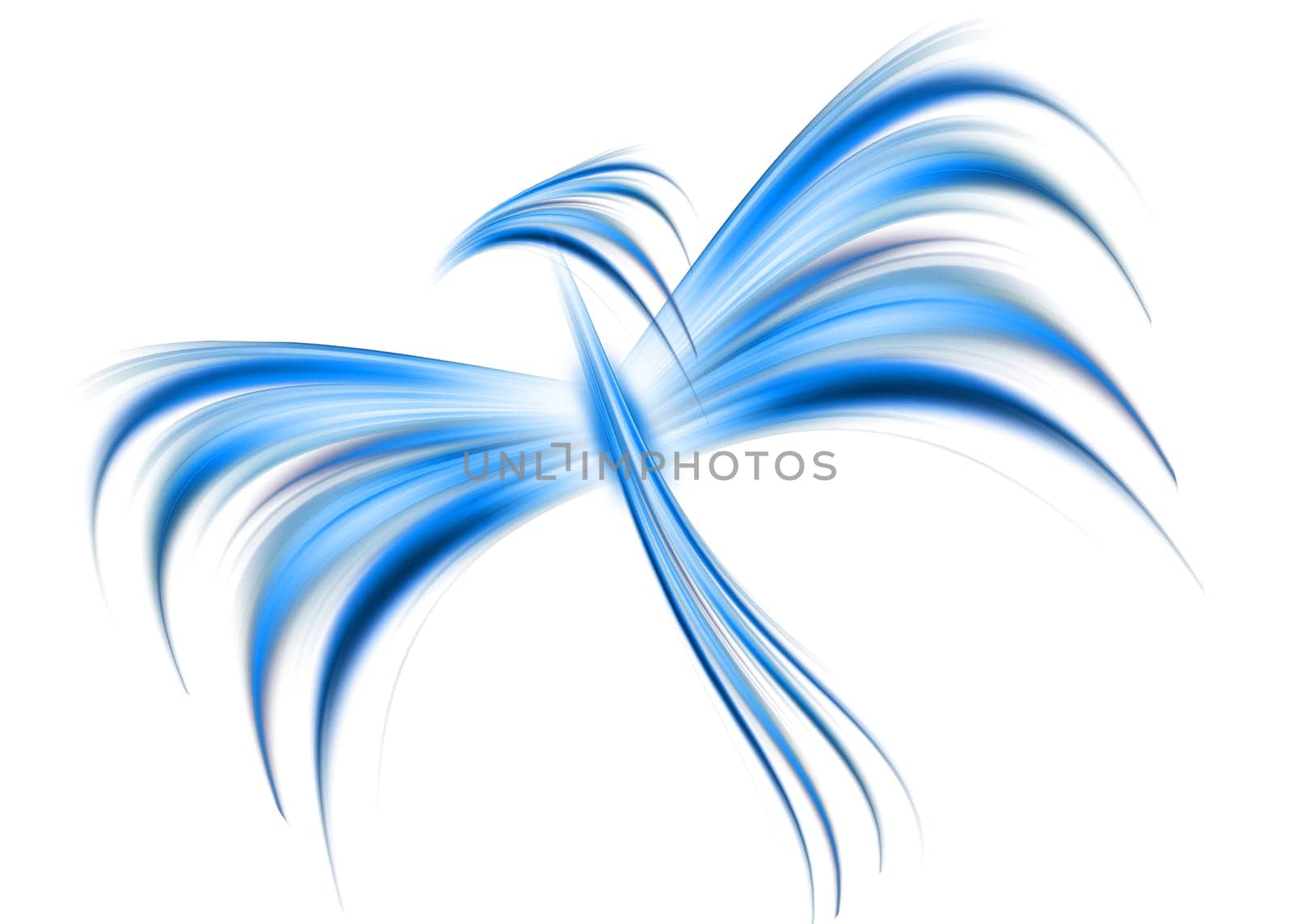 abstract composition with flowing design