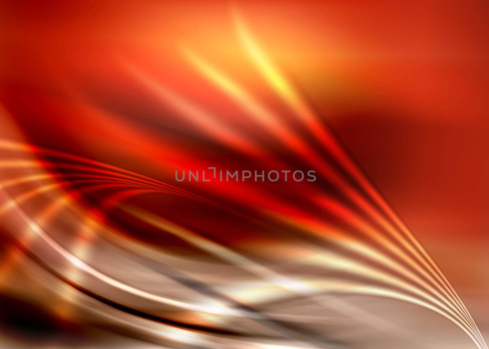 abstract composition with flowing design