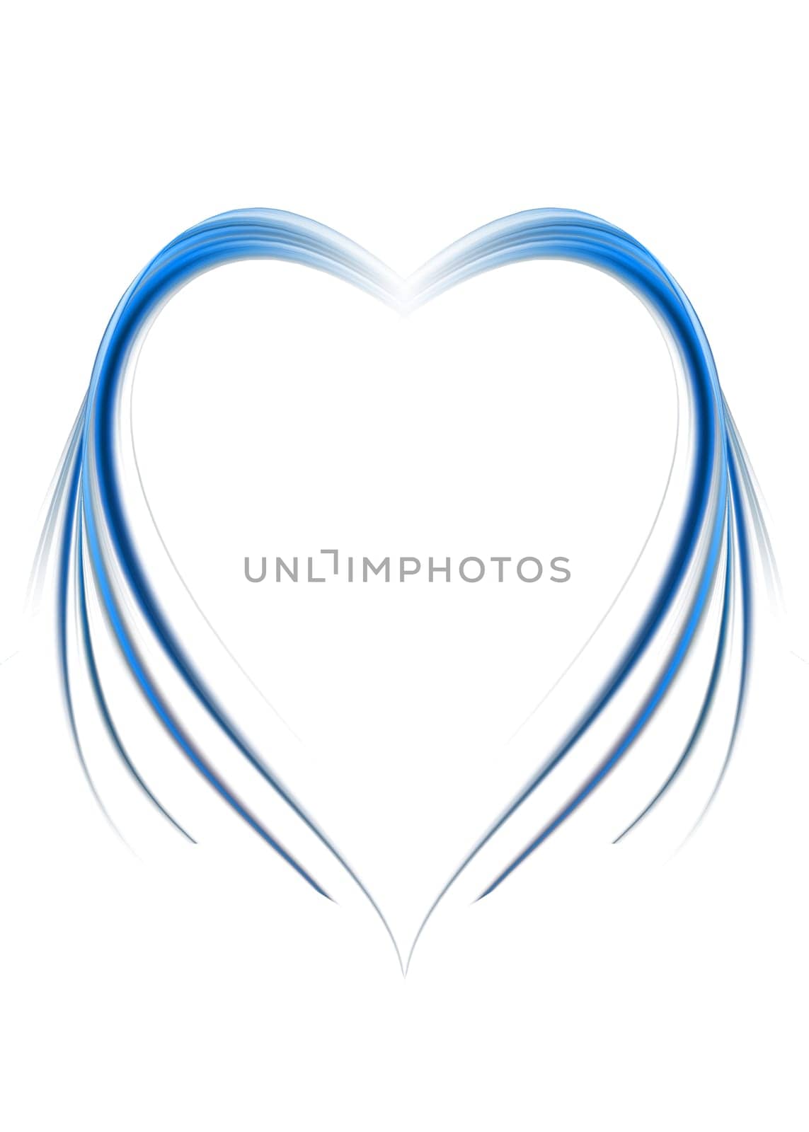 abstract composition with flowing design