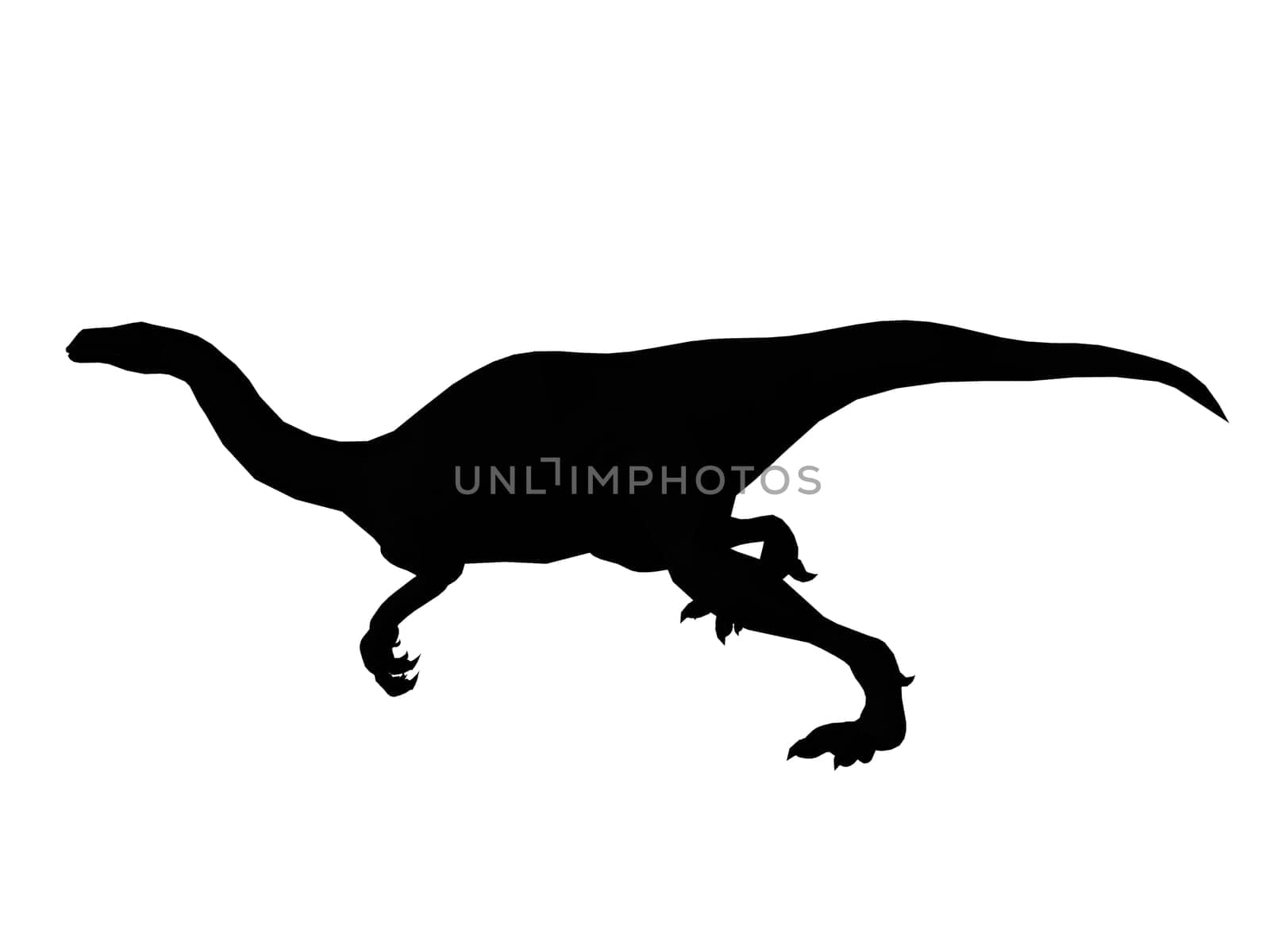 Vector illustration of Dinosaur silhouette