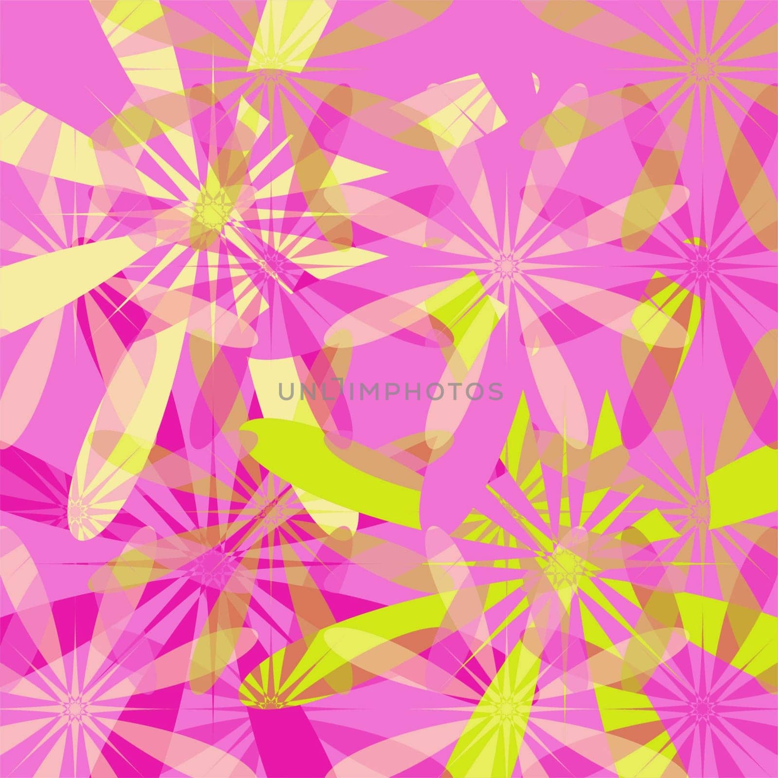 Seamless floral pattern in vibrant colors