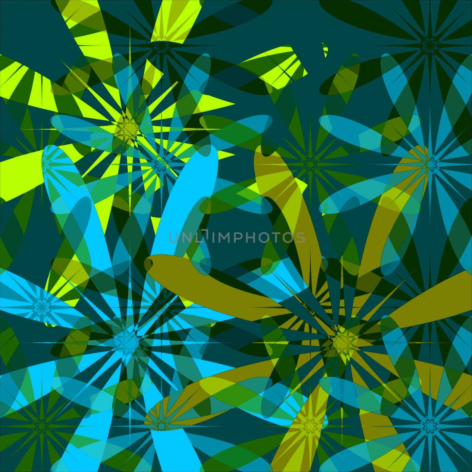 Seamless floral pattern in vibrant colors
