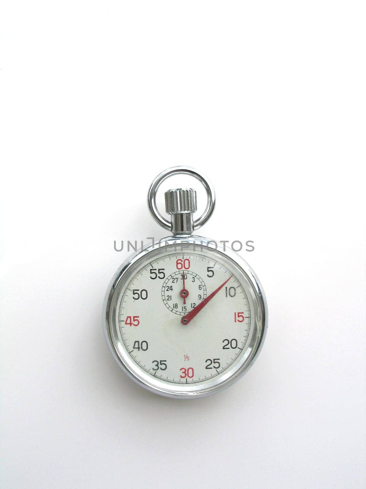 Chronometer watch isolated over white background