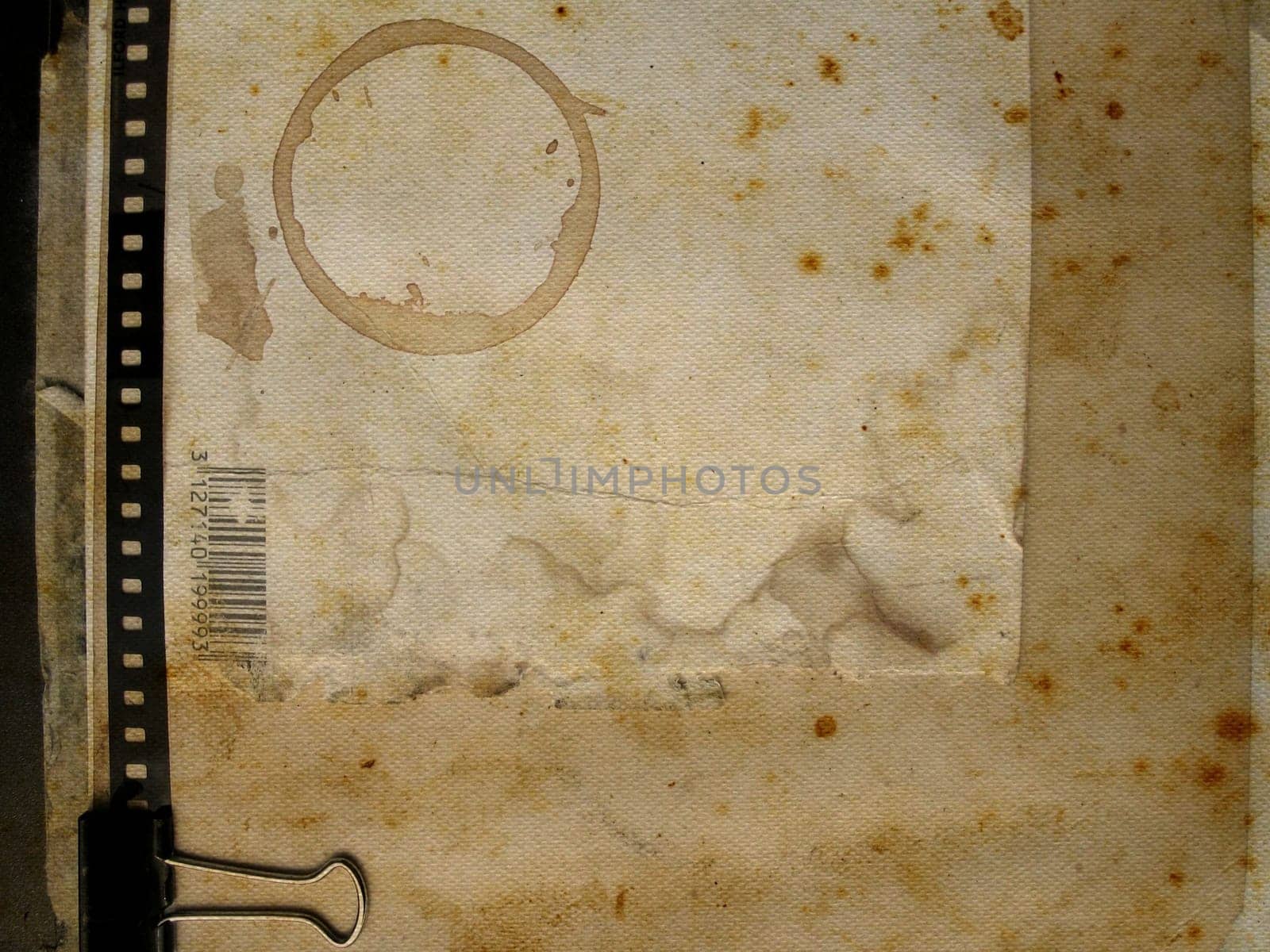 Blank Vintage paper parchment in sepia