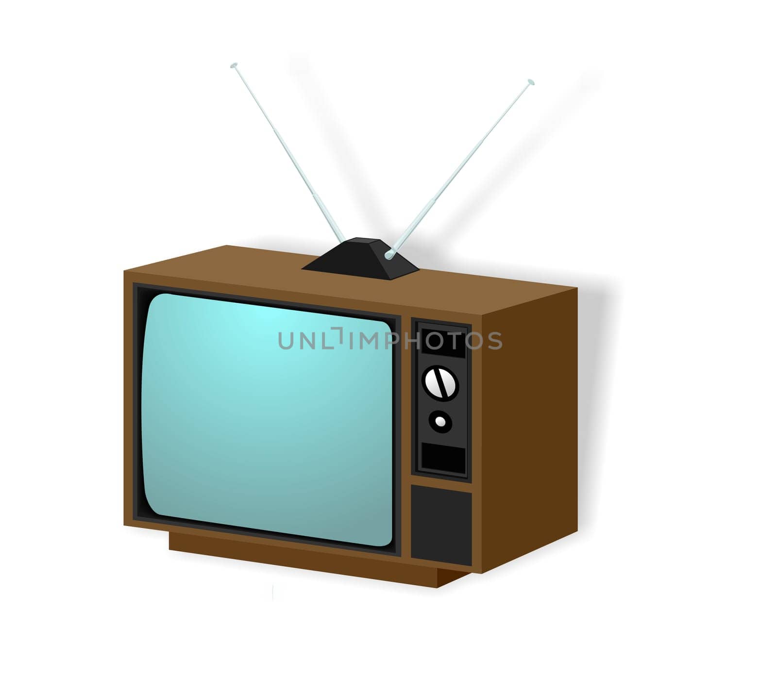 Vector illustration of isolated tv icon