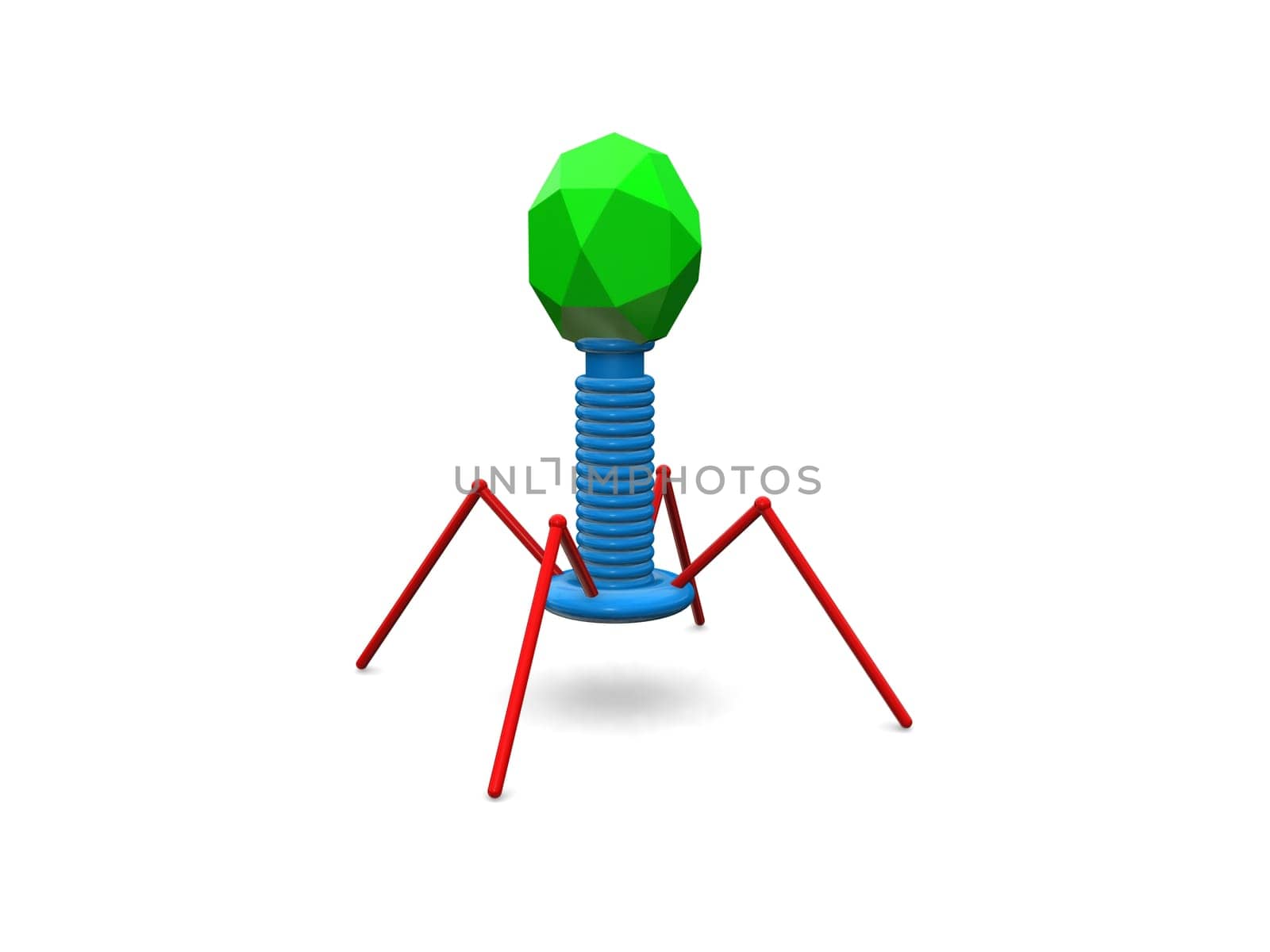 3d render of virus